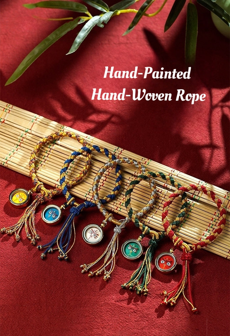 Five-Way God of Wealth Knot Bracelet(Red Eye)