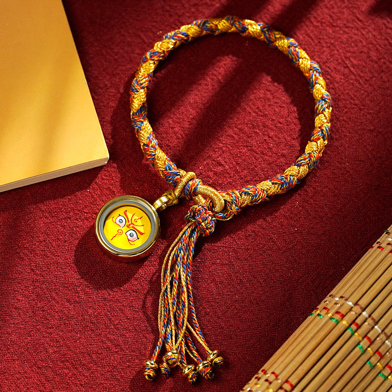 Five-Way God of Wealth Knot Bracelet(Yellow Eye)