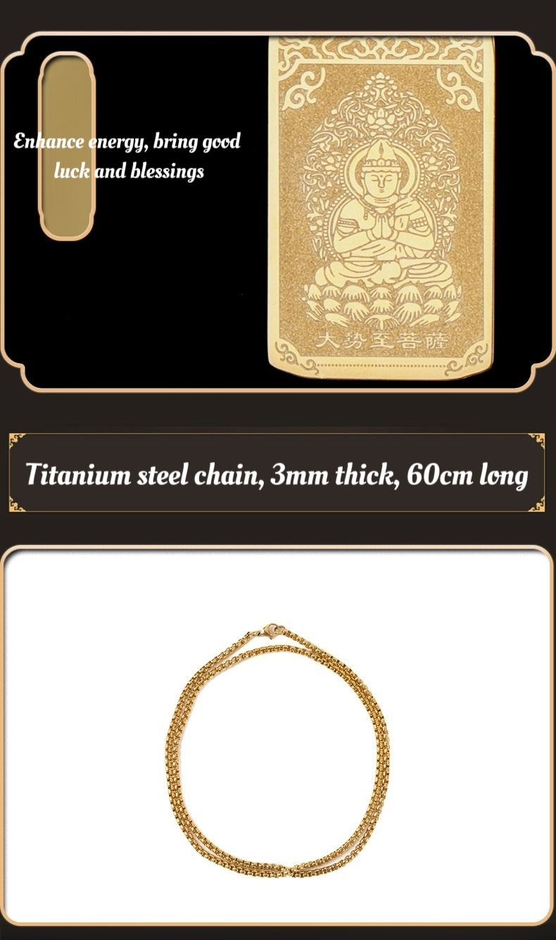 Twelve Zodiac (Sheep/ Monkey) Guardian Buddha Necklace