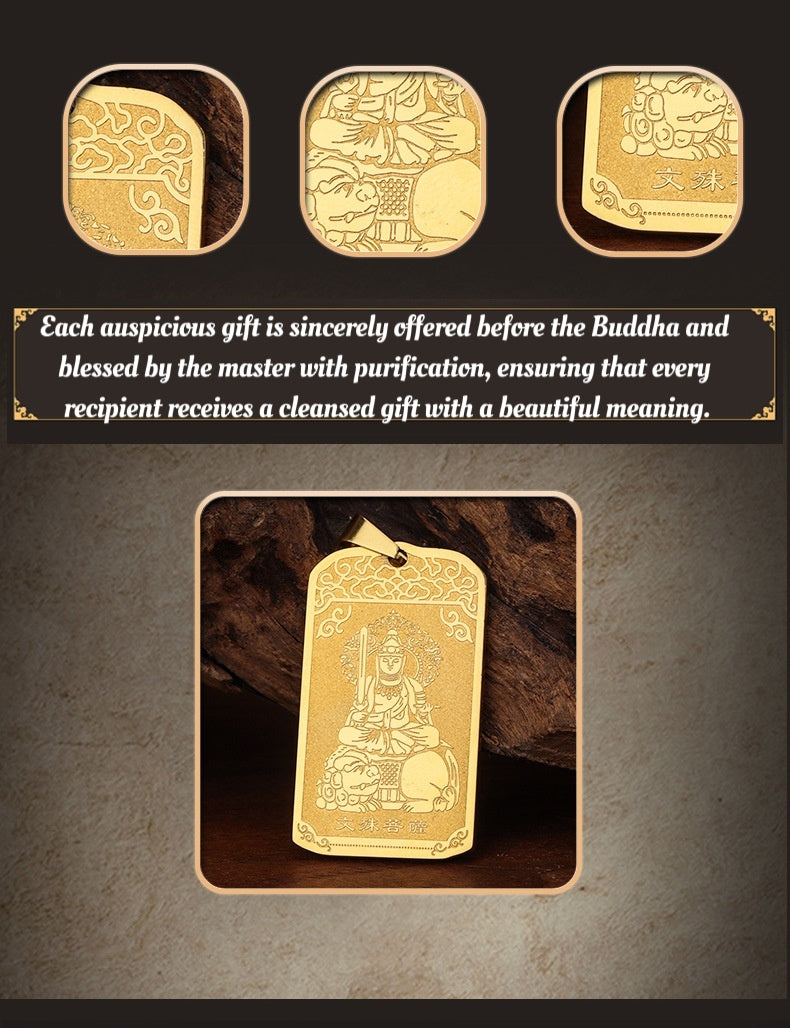 Twelve Zodiac (Sheep/ Monkey) Guardian Buddha Necklace
