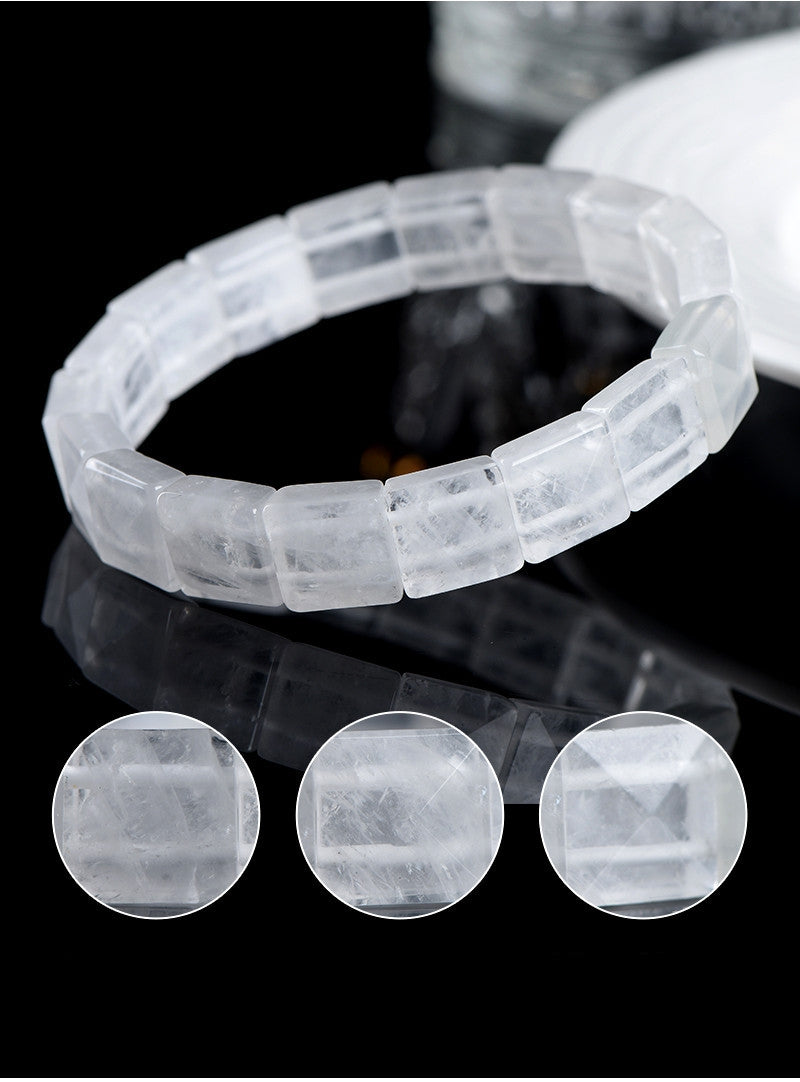 White Phantom Quartz Bracelet: Spiritual Growth, Clarity, Transformation