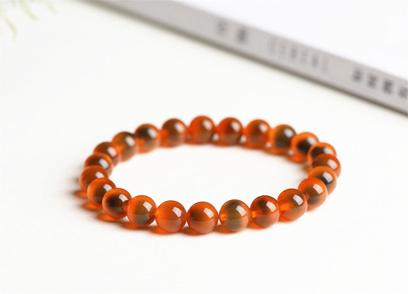 Orange Sweet Heart Agate Bracelet: Creativity, Motivation, Emotional Healing