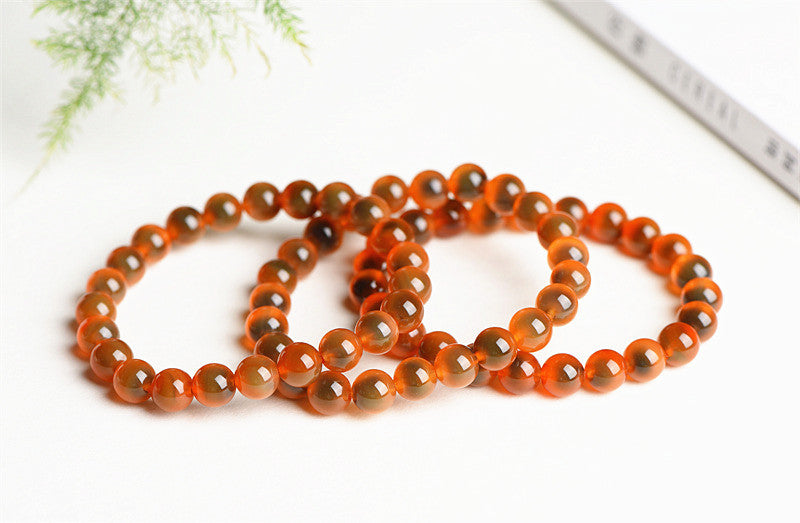 Orange Sweet Heart Agate Bracelet: Creativity, Motivation, Emotional Healing
