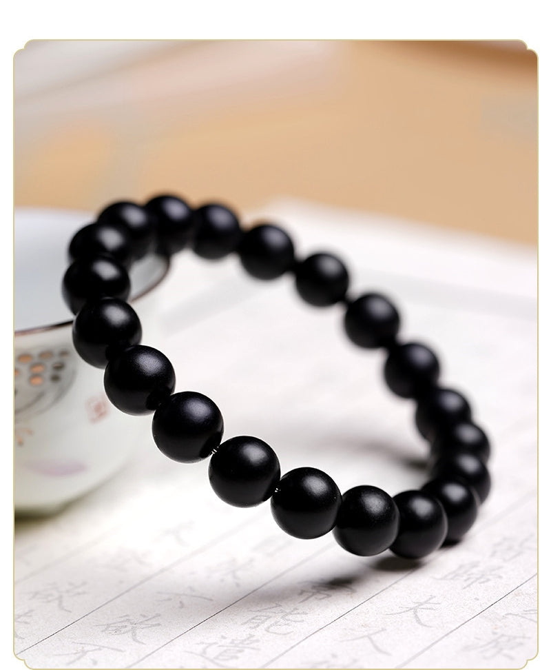 Hetian Black Jade Energy Bracelet(8mm): Grounding, Protection, Inner Strength
