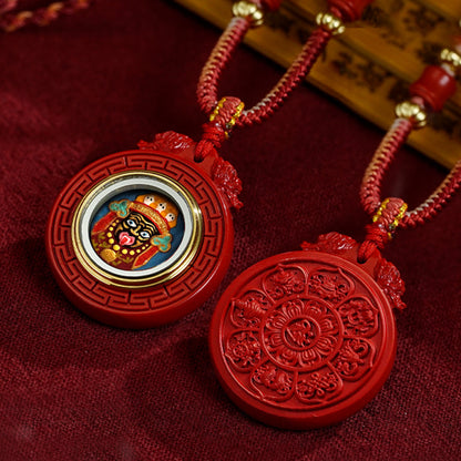 Eight Auspicious Symbols Charm Box Necklace（Zhaqiram）