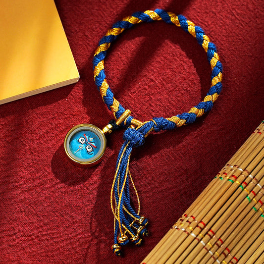 Five-Way God of Wealth Knot Bracelet（Blue Eye）