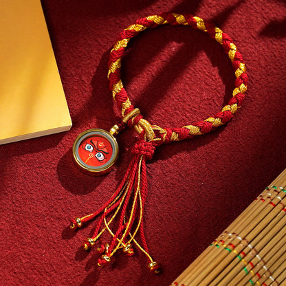 Five-Way God of Wealth Knot Bracelet（Red Eye）