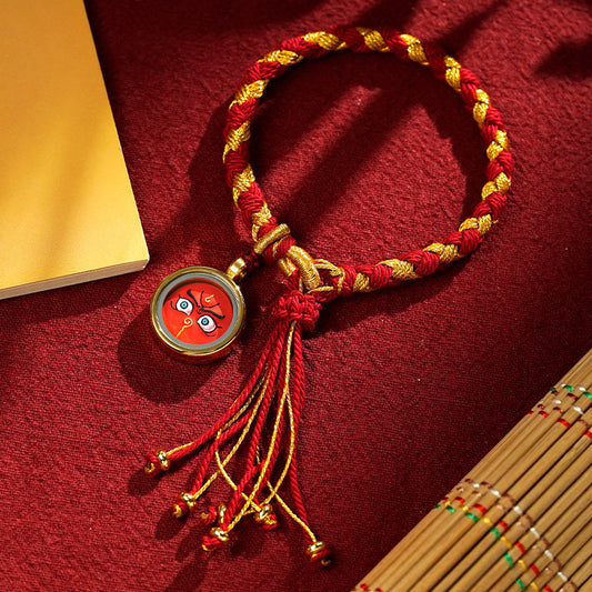 Five-Way God of Wealth Knot Bracelet（Red Eye）