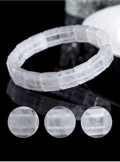 White Phantom Quartz Bracelet: Spiritual Growth, Clarity, Transformation