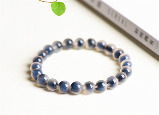 White Sweet Heart Agate Bracelet: Purity, Clarity, Inner Peace