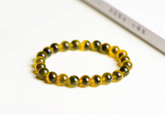 Yellow Sweet Heart Agate Bracelet: Vitality, Positivity, Personal Strength