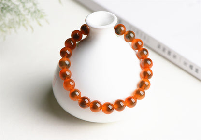 Orange Sweet Heart Agate Bracelet: Creativity, Motivation, Emotional Healing