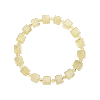 Libyan Meteorite Cube Design Bracelet: A Cosmic Touch of Healing