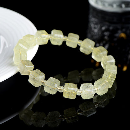 Libyan Meteorite Cube Design Bracelet: A Cosmic Touch of Healing