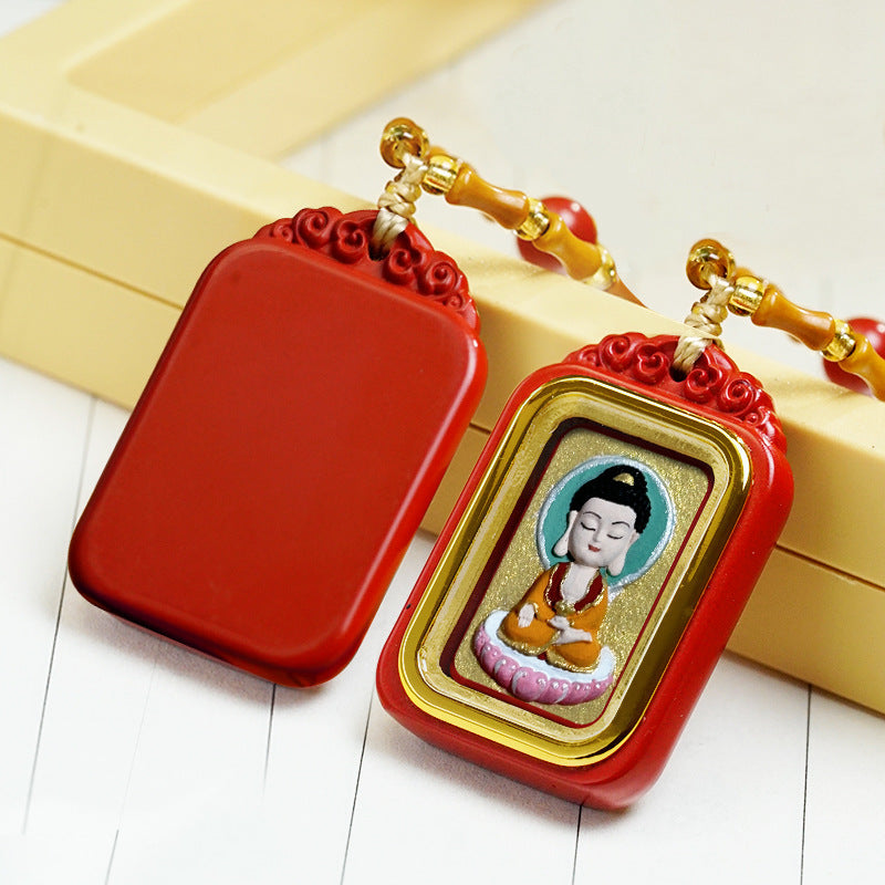 Amitabha Tsa Tsa Box Necklace